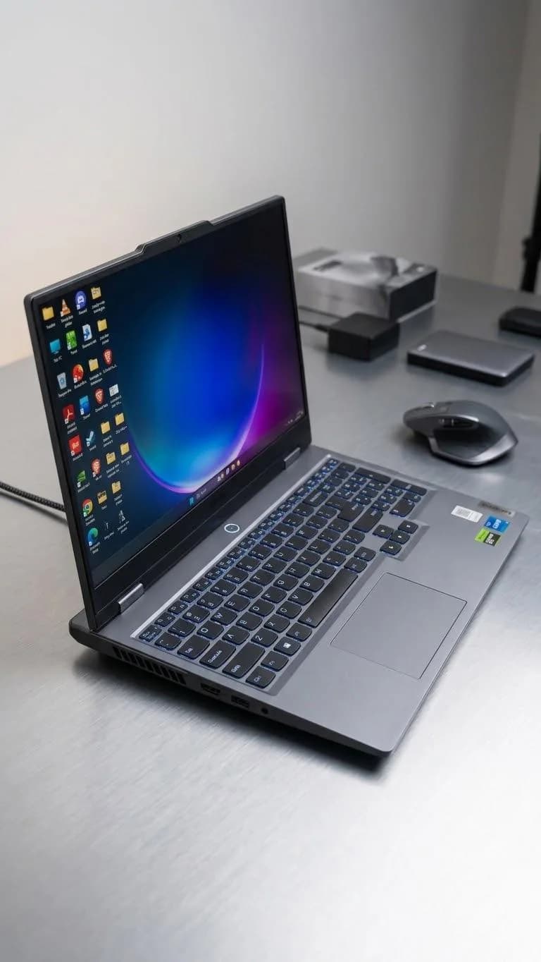 Laptop gaming Lenovo LOQ, i5 12HX, RTX 4050 — foto 2 nga 2