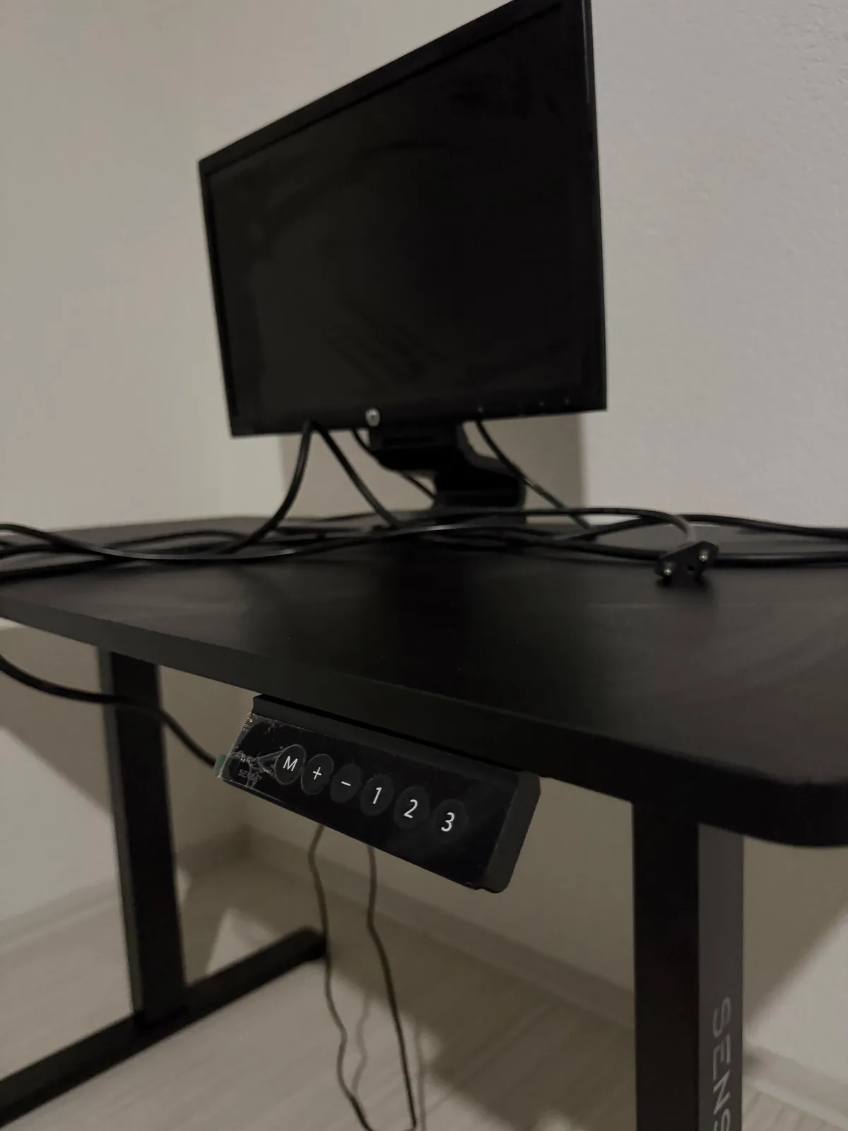 Tavolinë elektrike SENSE 7 Nojo, 120 cm x 60 cm, e zezë — foto 1 nga 3