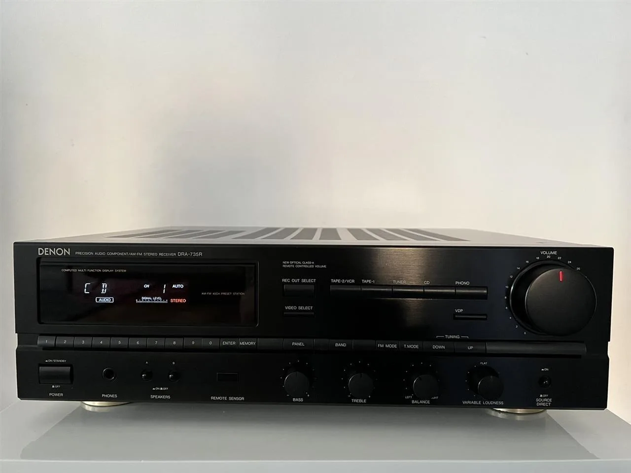Denon DRA-735R — amplifikator stereo — foto 2 nga 5