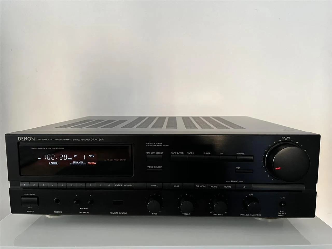 Denon DRA-735R — amplifikator stereo — foto 1 nga 5
