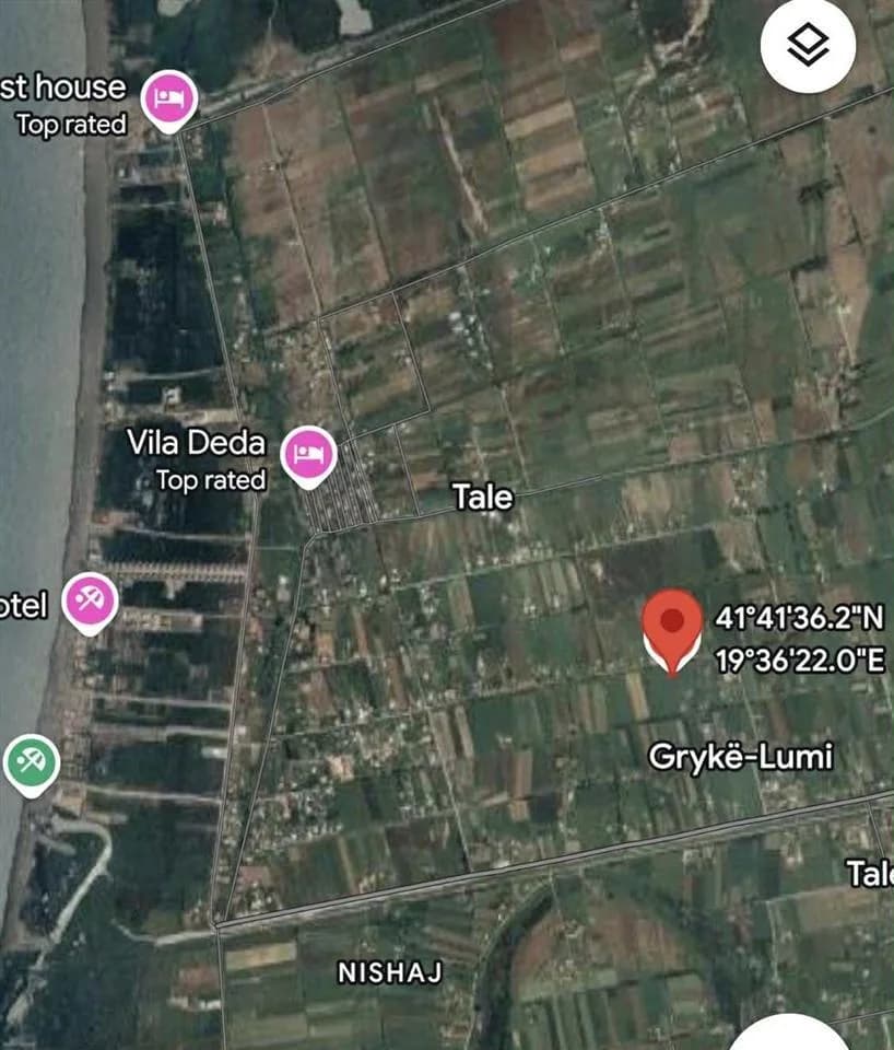 Tokë në Tale, 2 km larg detit, me çmim të mirë — foto 1 nga 2