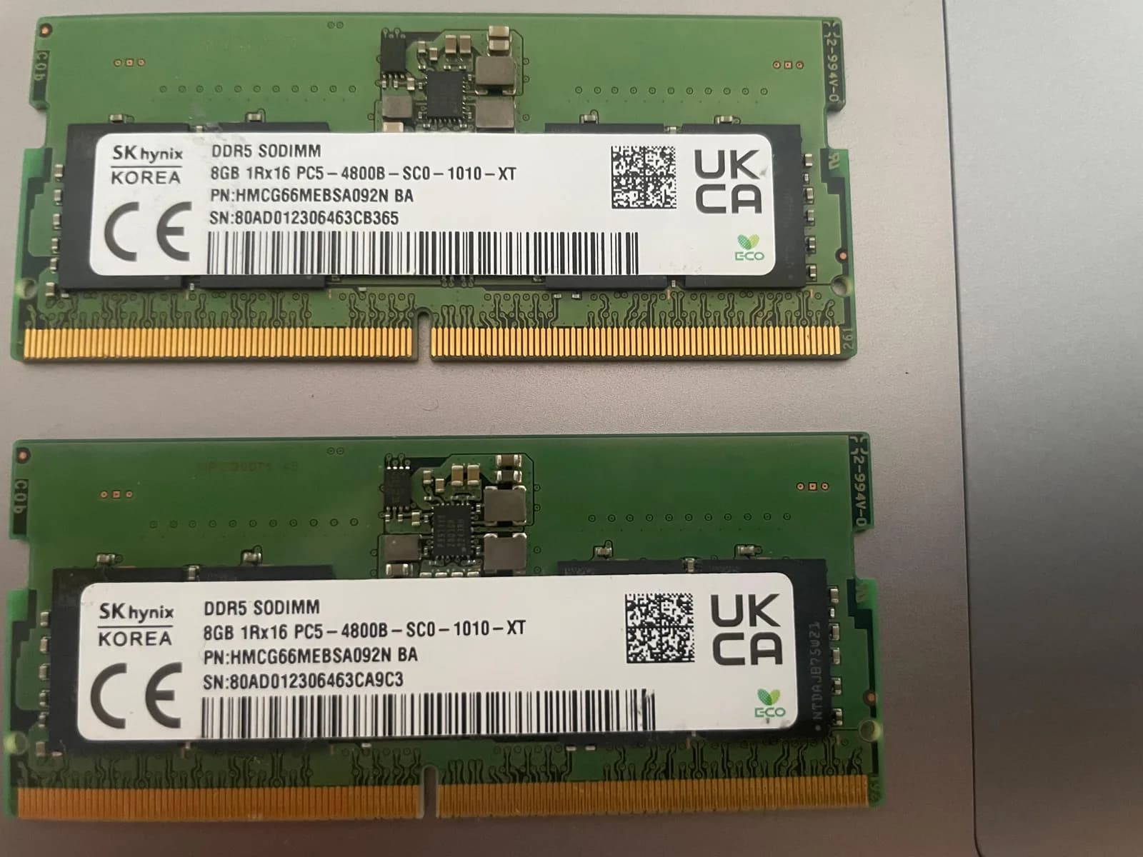 SK Hynix DDR5 RAM 2x8 GB — foto 1 nga 2
