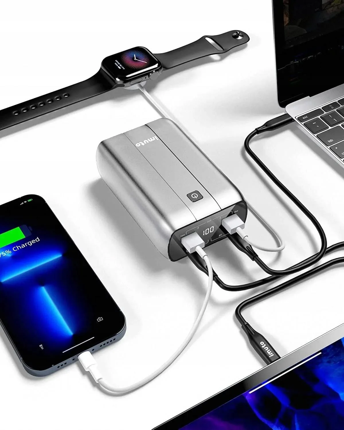Imuto X4G power bank 20.000 mAh, 100 W — foto 1 nga 6