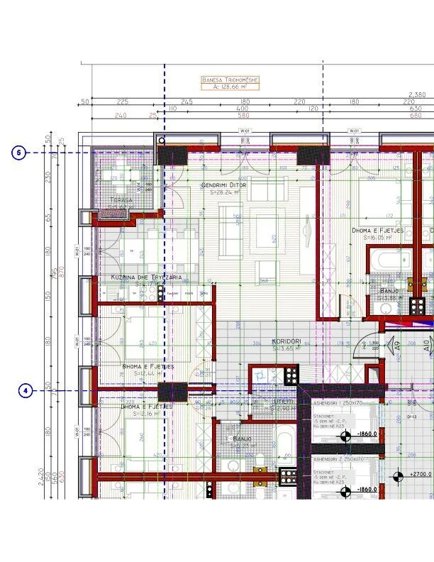 Shitet banesë 129m2 në Prime Residence 2 — foto 2 nga 2
