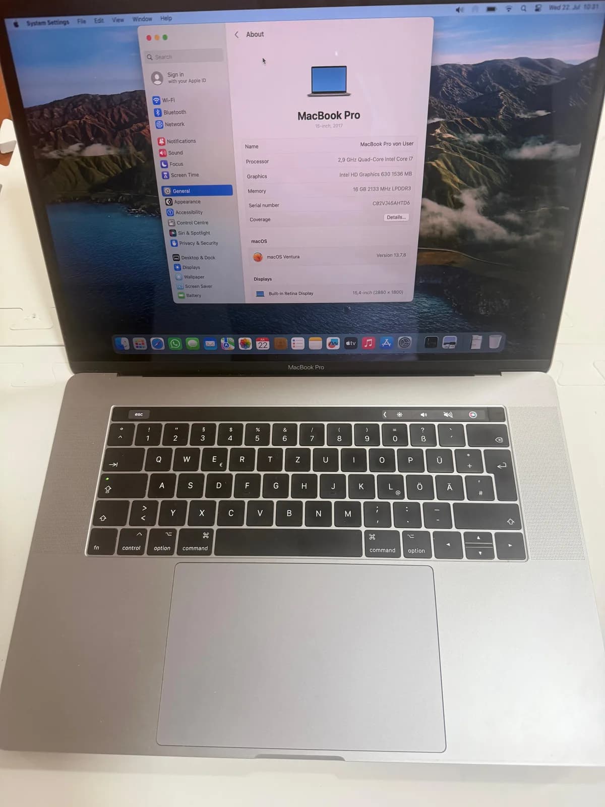 MacBook Pro 2017 — foto 2 nga 3