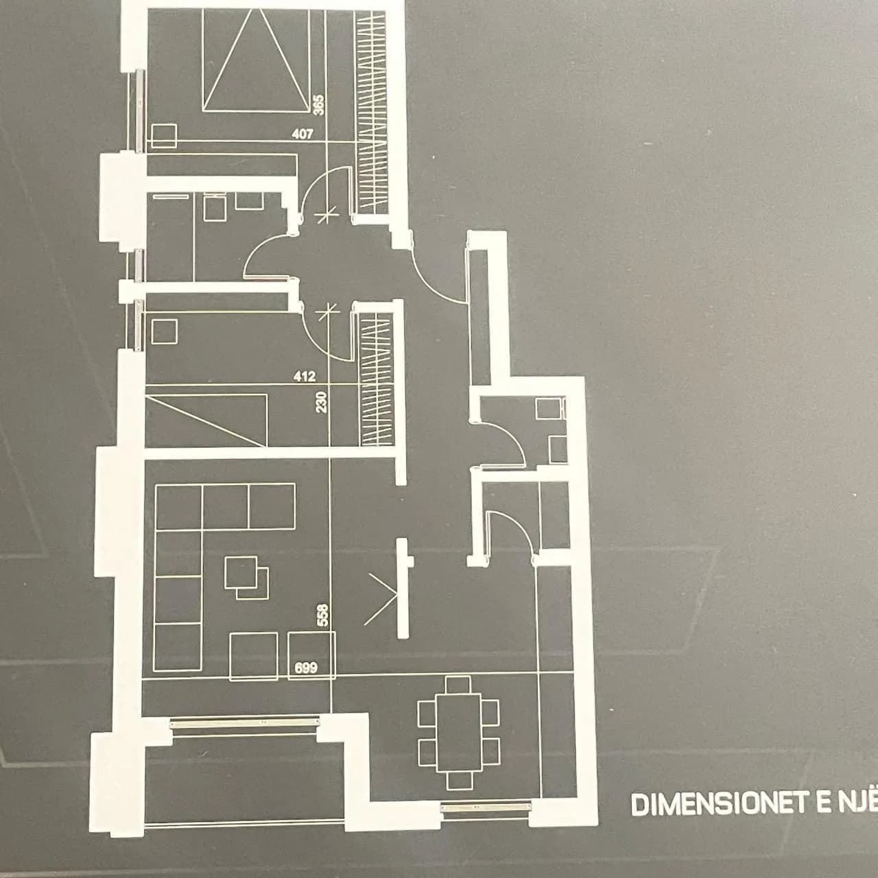 Banesë 94 m2 në shitje - Lagjja e Spitalit, Andrra Residence — foto 1 nga 2