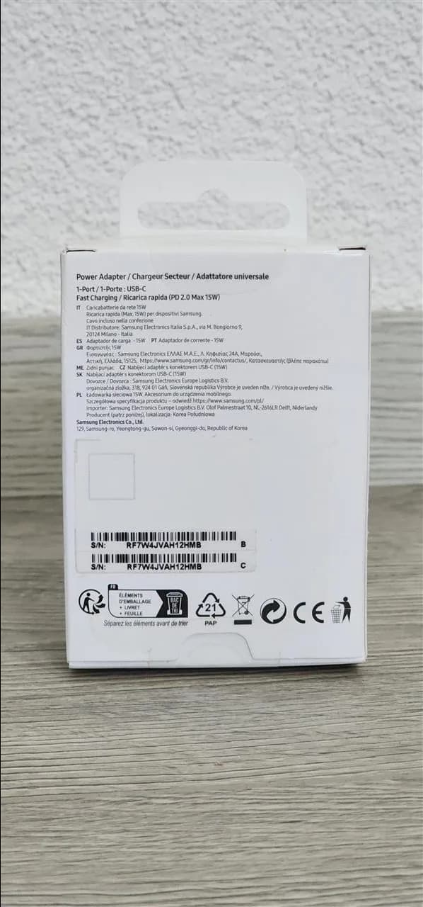 Adapter Samsung Origjinal 15W, Type C — foto 2 nga 3