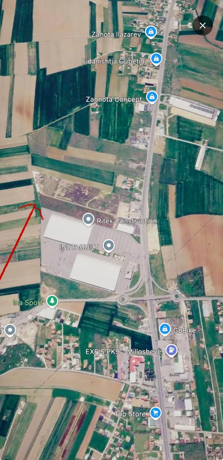 Shitet tokë 31,5 ari në Milloshevë, Komuna e Obiliqit — foto 1 nga 3