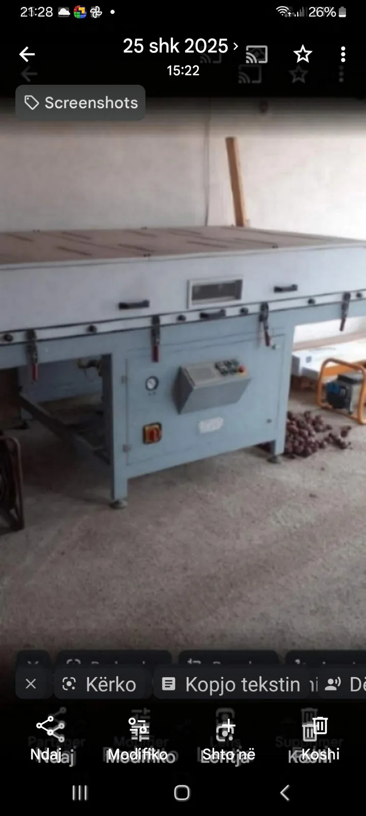 Press vakumi për plastifikim — foto 1 nga 2