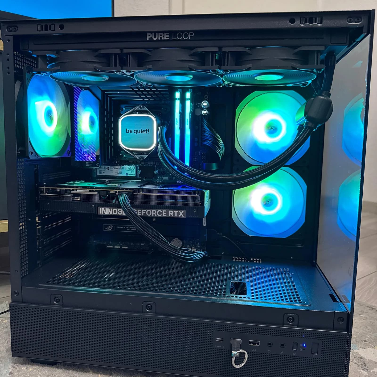 PC me i9-13900K, 32 GB RAM DDR5, 1 TB SSD dhe RTX 4060 Ti 16 GB — foto 1 nga 5