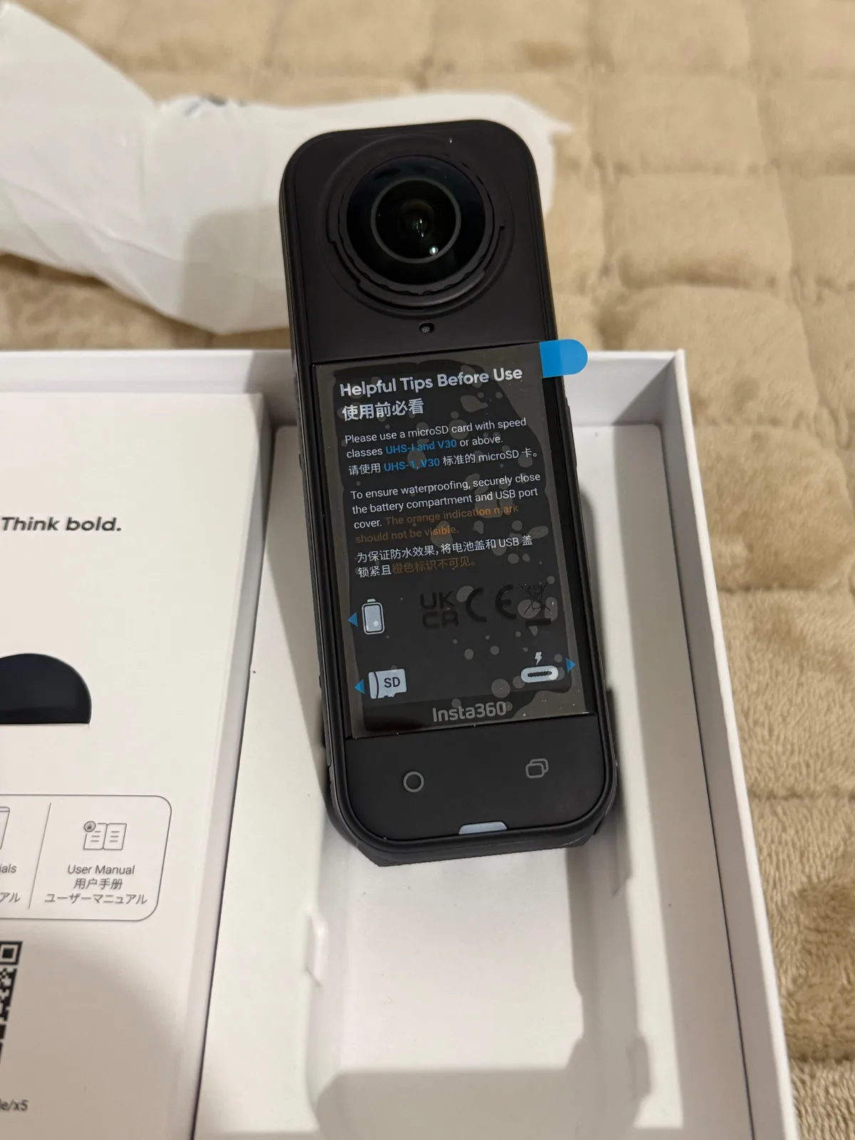 Insta360 X5 — kamerë aksioni 360, 8K, e papërshkueshme nga uji, Basic Bundle — foto 1 nga 5