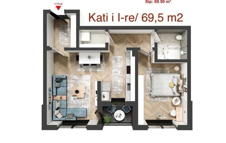 Banesë 69.5 m² në shitje - Vushtrri — foto 1 nga 2