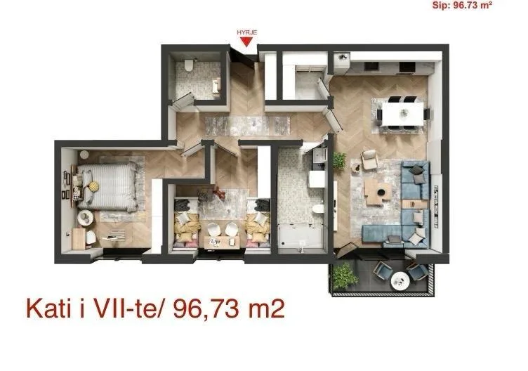 Banesë 69.5 m² në shitje - Vushtrri — foto 2 nga 2