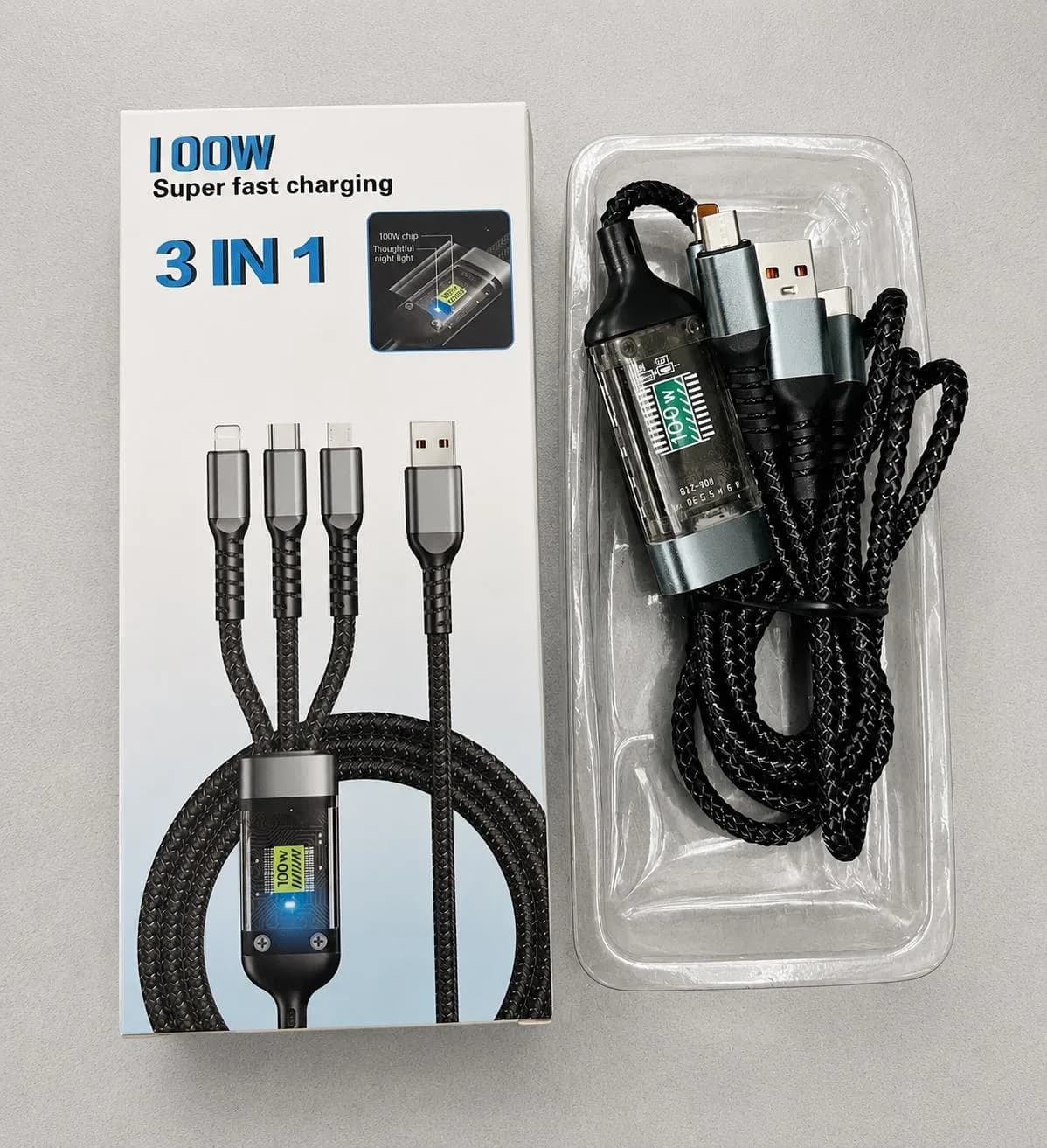 Kabllo 3 në 1 multifunksionale — foto 1 nga 2